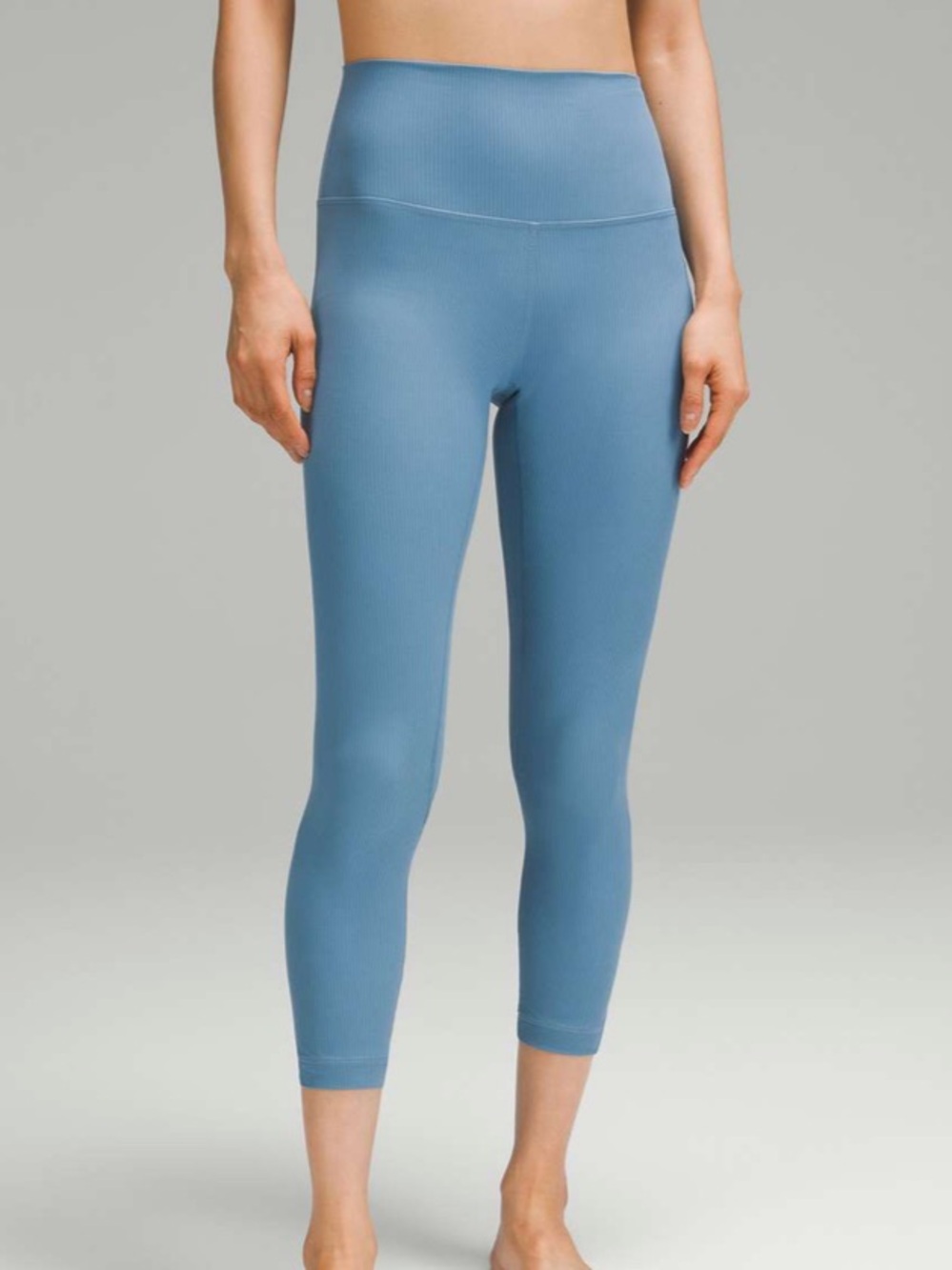 lululemon athletica Align Ribbed High-Rise Crop 23" - Utility Blue